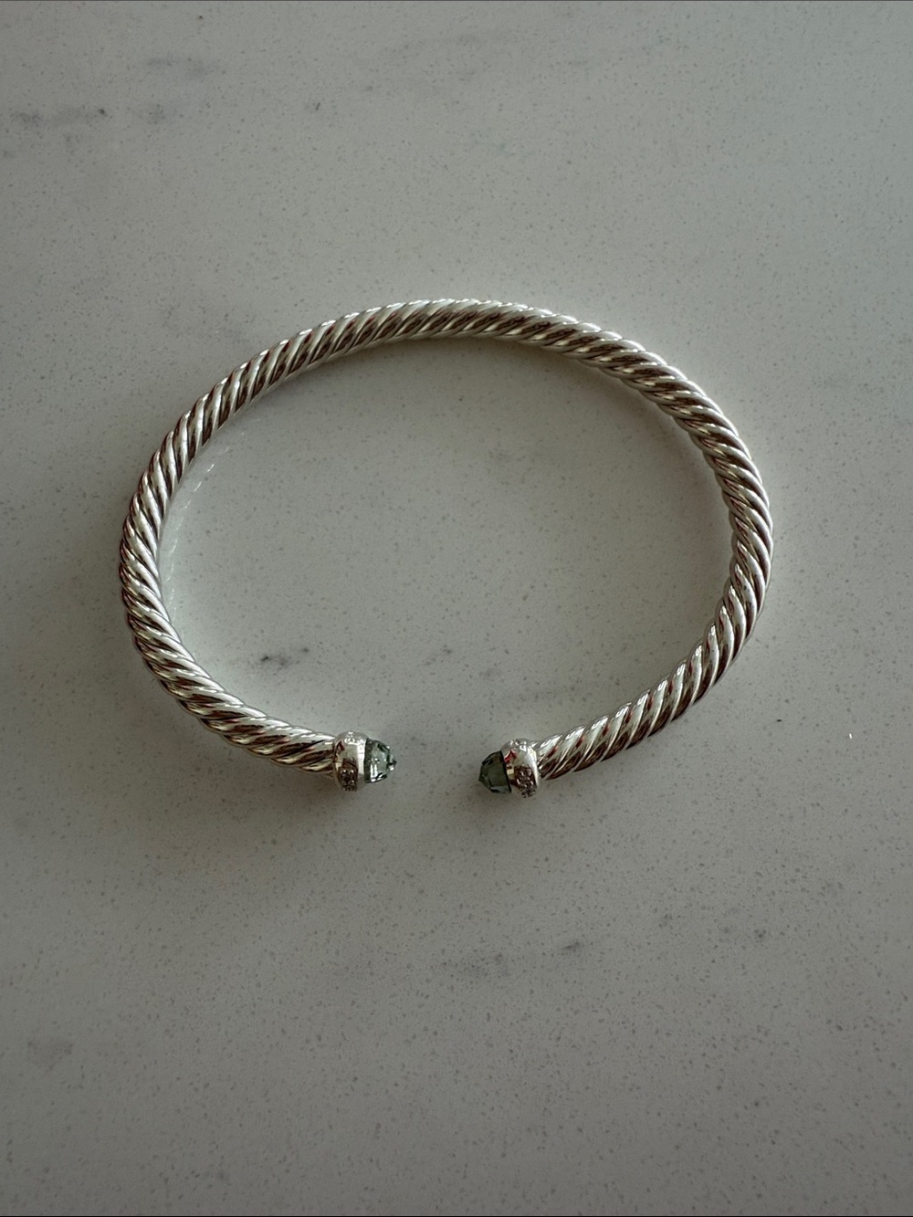 David Yurman Cable Bracelet with Prasiolite - Picture 3 of 6